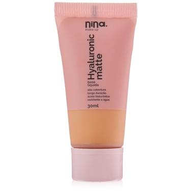 Imagem de Base Líquida Hyaluronic Matte cor3 - Nina Makeup