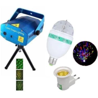 Imagem de Kit Iluminação Festa Jogo De Luz Dj Ativa Com Som Automático