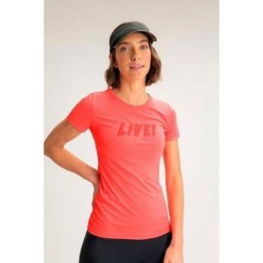Imagem de Camiseta Feminina Live Pro - Coral Coral GG-Feminino