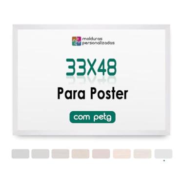 Imagem de Moldura 33x48 A3 Poster Decoração Arte Casa Foto Com Petg