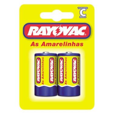 Imagem de Pilha Rayovac R14 As Amarelinhas Media Blister Com 2 1,5V