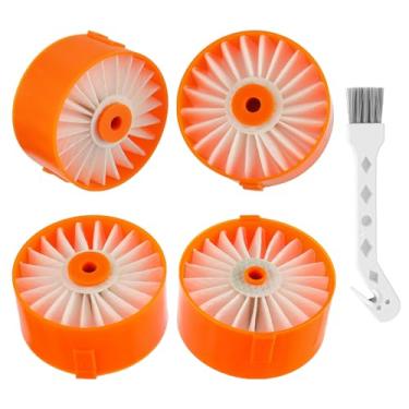 Imagem de HUAREW Pacote com 4 elementos de filtro para Black Decker BSV2020 BSV2020G e BSV2020P Powerseries Extreme Cordless Stick Aspirador de pó acessório