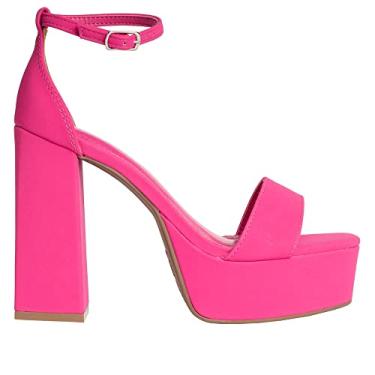 Imagem de Sandália Feminina Via Marte Meia Pata Nobuck Pink - 37