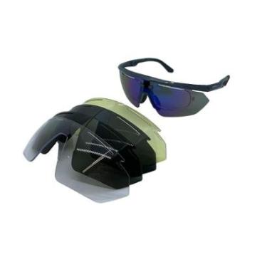 Imagem de Óculos Solar Speedo Pro 6 D01  Brilho Lente Azul Espelhada-Unissex