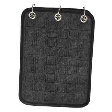 Imagem de YIJU Pin display titular broche de armazenamento expositor jóias organizador livro estável pino display binder suporte para presente aniversário, Cinza escuro