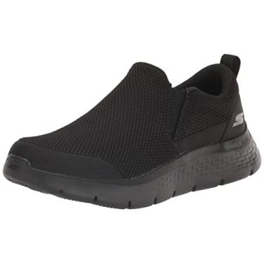 Imagem de Skechers Tênis masculino Gowalk Flex-Athletic sem cadarço casual com espuma resfriada a ar, Preto, 44