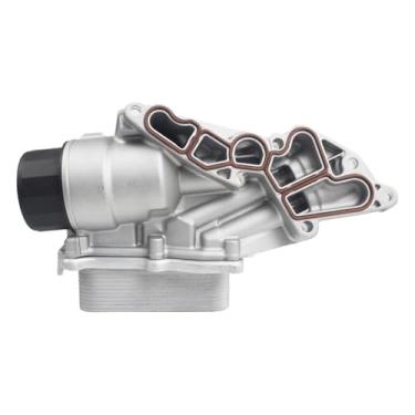 Imagem de FBXINTUM Conjunto de carcaça de filtro de óleo de alumínio compatível com Mercedes-Benz W203 W219 C230 C350 CL550 CLS550 E550 ML350 R350 SLK280 2003-2015