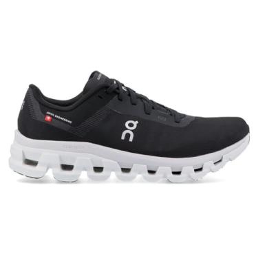 Imagem de On Cloudflow 4 Tênis de corrida feminino, Preto | Branco, 22.5 cm