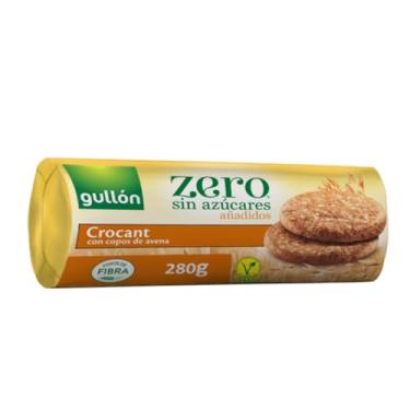 Imagem de Biscoito Gullón Sem Açúcar Crocant 280g Flocos De Aveia Espanhol Importado