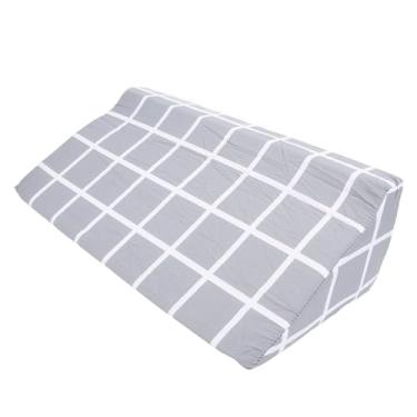 Imagem de Travesseiro de Cunha de Cama, Cunha de Travesseiro Triangular de 50 X 25 X 15 Cm Com Zíper Oculto, Cunhas de Acolchoamento de Espuma Posicionador Corporal para Após a Cirurgia,