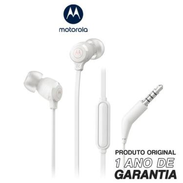 Imagem de Fone De Ouvido Motorola Earbuds 3-S com Microfone Conexão P2 - Branco
