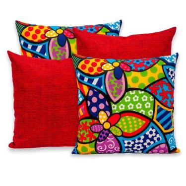 Imagem de Kit 4 Capas de Almofada com Zíper Gorgurinho 40x40cm - RAFALORO, ROMER