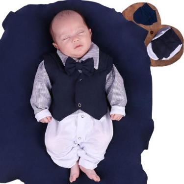 Imagem de Saída de Maternidade Menino Aconchego Antônio Marinho 06 Peças P - Amo