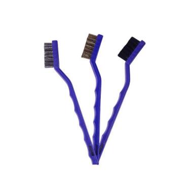 Imagem de Kit 3 Escovas Detalhamento Nylon Aco Lat - Vonixx