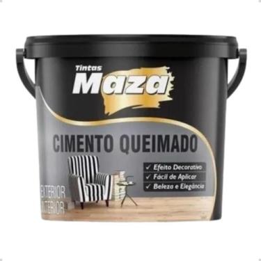 Imagem de Massa Efeito Cimento Queimado Platina 5,6kg Maza
