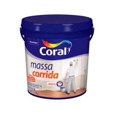Imagem de Massa Corrida Coral Branca Interiores Galão Plástico 5,7 Kg