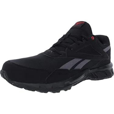 Imagem de Reebok Ridgerider 5.0 Cross Trainer Tênis masculino, Preto/vermelho radiante/cinza puro, 7