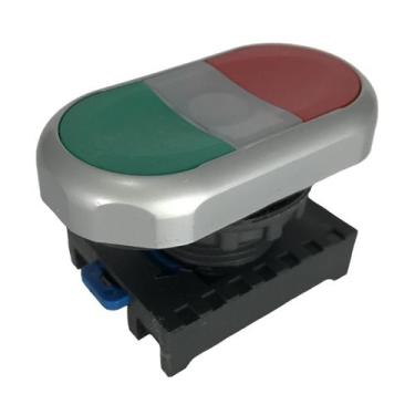 Imagem de Botão de Acionamento  Cabeçote Botão Duplo + Base  NP8-SD  Chint, Verd