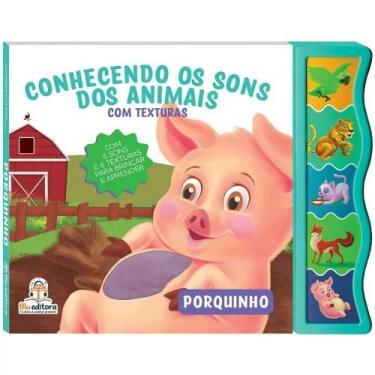 Imagem de Conhecendo os sons dos animais com texturas - porquinho - Blu Editora,