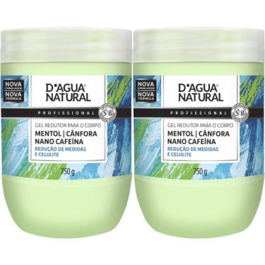 Imagem de Kit 2un gel crioterapico mentol  cafeina 750g dagua natural - D'Água N