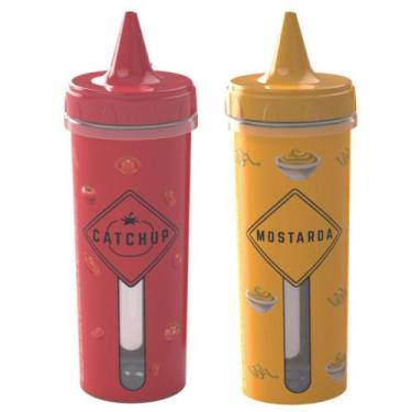 Imagem de Kit bisnagas para ketchup e mostarda Plasutil