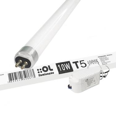 Imagem de Lâmpada Tubular Led 10w T5 4000k Branco Neutro G5 60cm - OL, 110V/220V