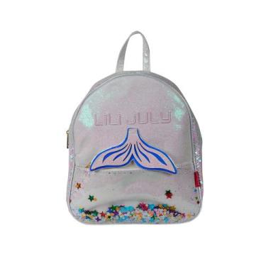Imagem de Mochila Costas Bolsa Feminina Infantil Juvenil Escolar Menina Brilhant