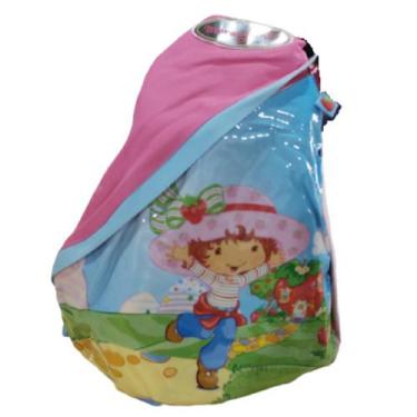 Imagem de Mochila Transversal Com Uma Alça Infantil Moranguinho Rosa - Monforte
