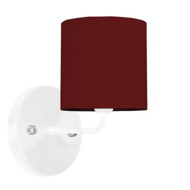 Imagem de Arandela Branca De Cupula Cilíndrica Vermelha - MARRYLUZ