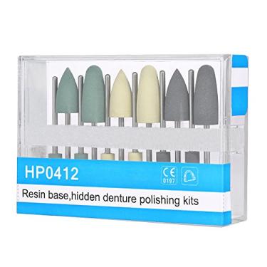 Imagem de 12 peças de polidores de silicone, base de resina, kits de polimento de dentadura oculta, brocas de 2,35 mm (HP0412)