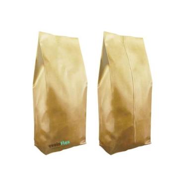 Imagem de Saco Café Papel Kraft 500 G (11x28cm) 250 Uni Envio 24 Hrs - Evoluflex