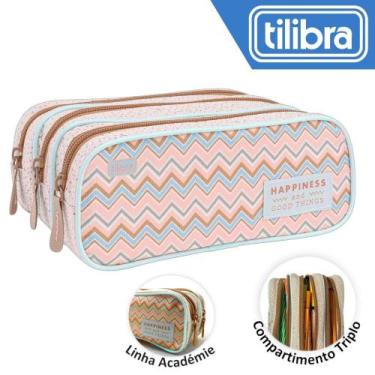 Imagem de Estojo Triplo Tilibra Académie Sunshine - 11x9x21cm