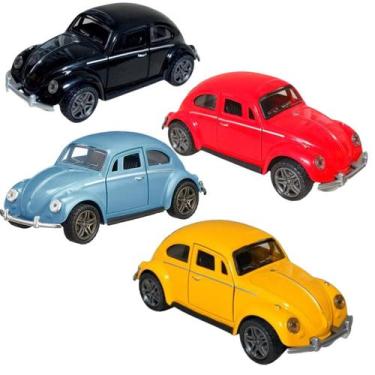Imagem de Carrinho Fusca De Ferro e Plastico Colecionáveis 12cm 1:32 - JJT