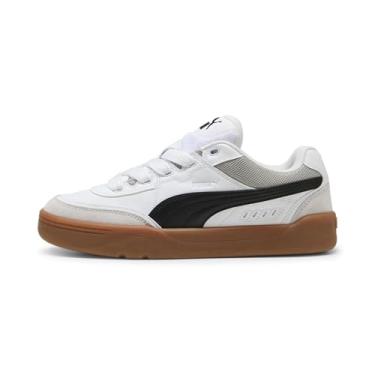 Imagem de PUMA Park Lifestyle SK8 Tênis masculino, cinza escuro, marfim escuro, 42, Branco-preto-Pena Cinza, 40