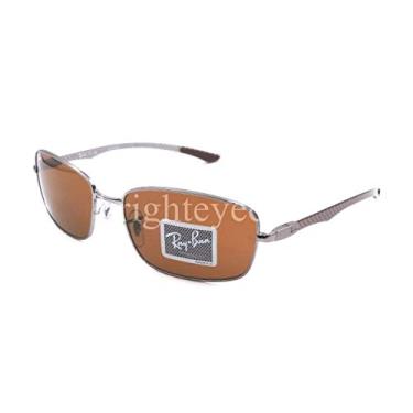 Imagem de Ray Ban Tech RB 8308 Óculos de sol com armação de fibra de carbono bronze e lentes marrons