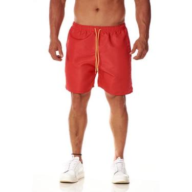 Imagem de Short Tactel Masculino Esportivo Confortável Tendência Academia Corrid