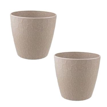 Imagem de 2 un Vaso plantas colmeia decorativo flores G CINZA - EVO