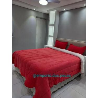 Imagem de Coberdrom de Sherpa Pele de Carneiro Queen Vermelho - Têxtil Casa