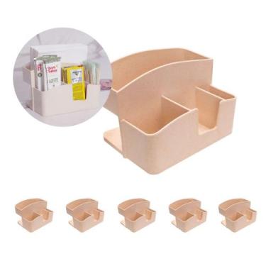 Imagem de 5un Porta Guardanapo Sachê C/ Divisórias Restaurante Bege - EVO