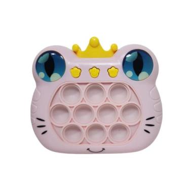 Imagem de Pop It Eletrônico Luz e Som - SAPO ROSA - Fun Match