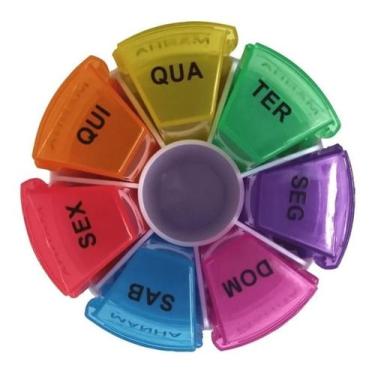 Imagem de Porta Comprimidos Semanal 4x/dia Organizador De Medicamentos - BIC