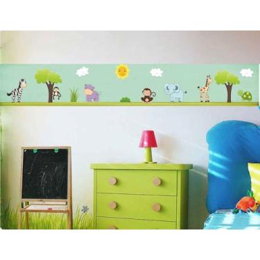 Imagem de Faixa bonder decorativa quarto infantil  jogo 04 peças med.10x100) - A