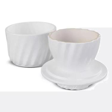 Imagem de Manteigueira Francesa Twist Branco 250Gr - Ceraflame