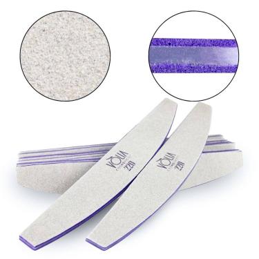 Imagem de Kit 10 Lixas Bumerangue Lavável Vòlia Gramatura 220 Unhas