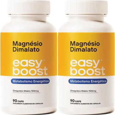 Imagem de Magnésio Dimalato 100% Easy Boost 1500mg 180caps Kit 2x