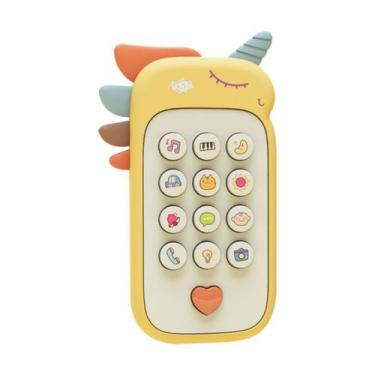 Imagem de Baby Phone Brinquedo 2 em 1 Mordedor Mácio Telefone com +50 Sons Senso