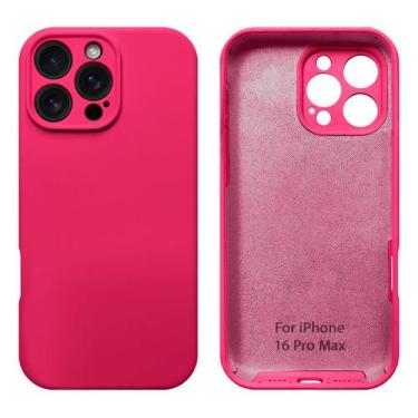 Imagem de Capa Capinha Compativel com iPhone 16 Pro Max Proteção de Câmera Silic