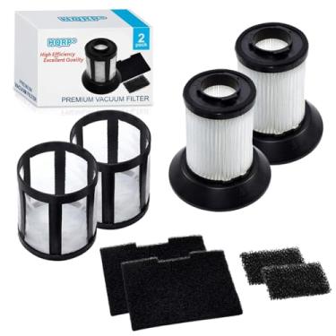 Imagem de HQRP Conjunto de 2 filtros compatível com filtro pós-motor Bissel 203-1535, filtro pré-motor 203-1534 203-1533 base de moldura de filtro de copo de sujeira, filtro de copo de sujeira, 203-1531 filtro