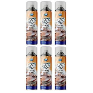 Imagem de Kit 6 Lustra Móveis Spray Zip Clean 300ml - My Place