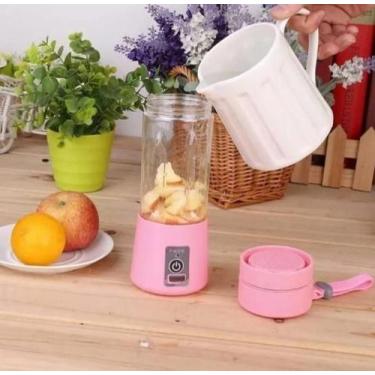 Imagem de Mini Liquidificador Portátil Mixer Copo Vidro 6 Lâminas - Ybx